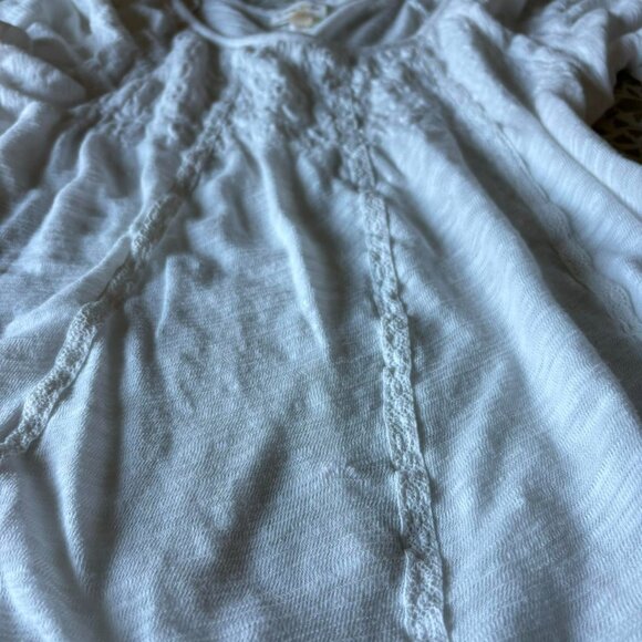 Anthropologie Meadow Rue Womens ExtraSmall Blouse Top Embroidered in White - Picture 6 of 8